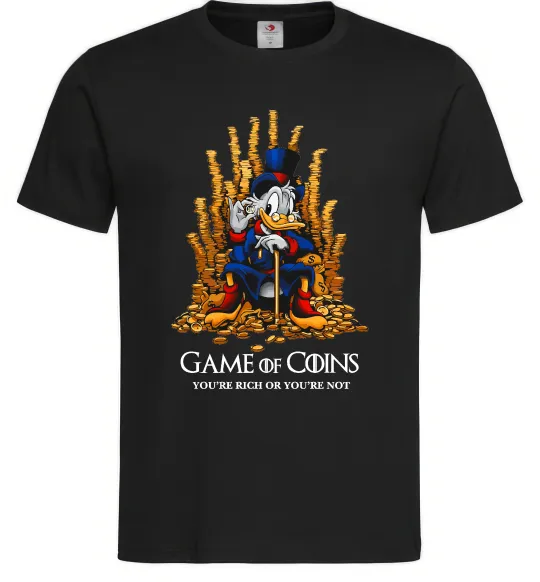 Мужская футболка Game of coins Черный фото