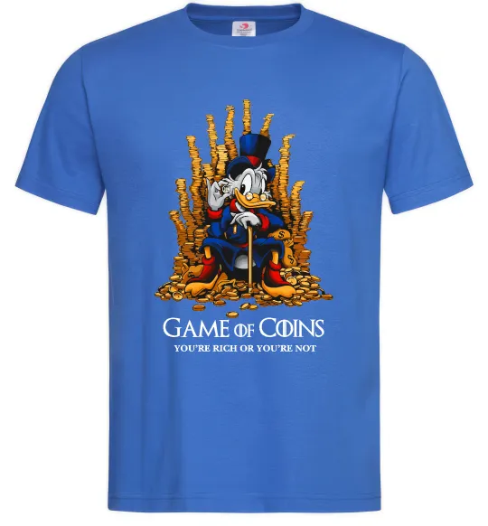 Мужская футболка Game of coins Ярко-синий фото