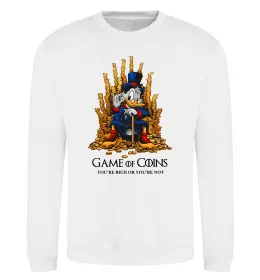 Свитшот Game of coins Белый фото
