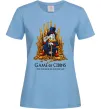 Женская футболка Game of coins Голубой фото