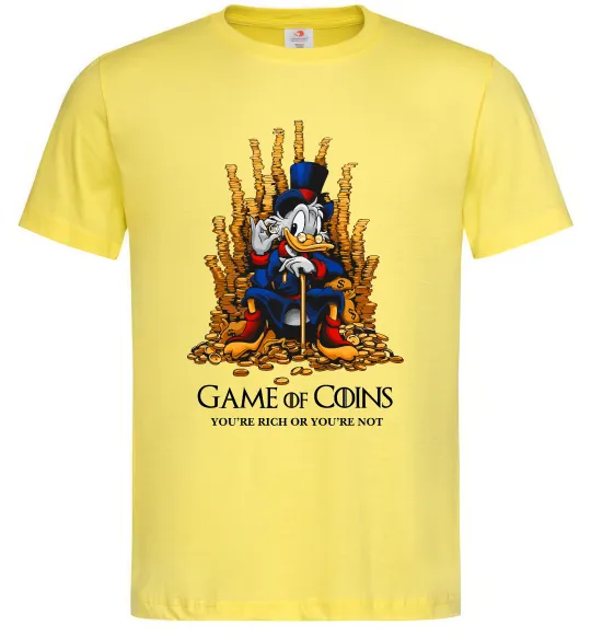 Мужская футболка Game of coins Лимонный фото