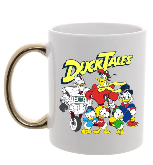 Чашка с цветной ручкой Качині історії персонажі Золото фото