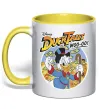 Чашка с цветной ручкой Duck Tales Woo-oo Лимонный фото
