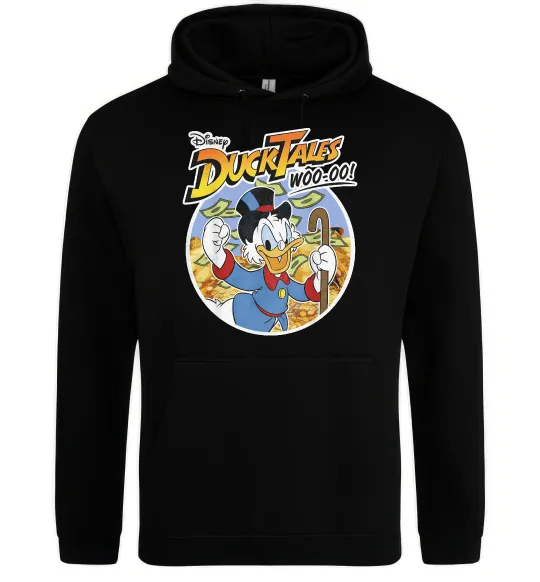 Мужская толстовка (худи) Duck Tales Woo-oo Черный фото