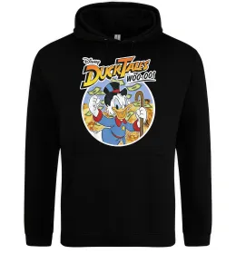 Мужская толстовка (худи) Duck Tales Woo-oo Черный фото