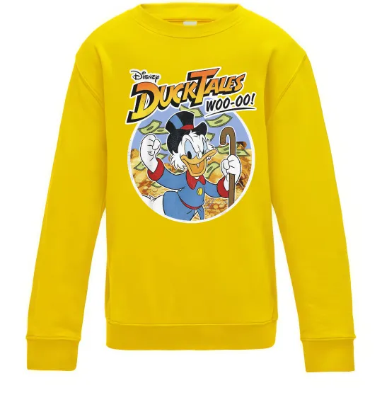 Детский Свитшот Duck Tales Woo-oo Солнечно желтый фото