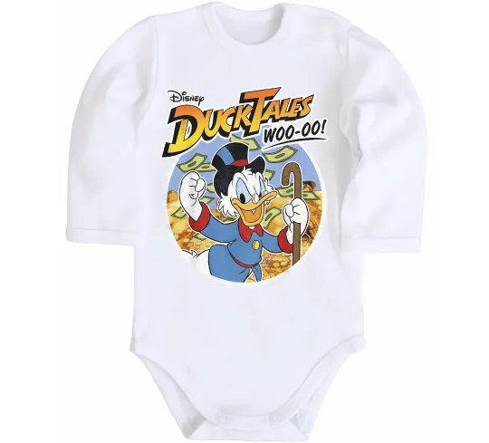 Детский боди Duck Tales Woo-oo Белый фото