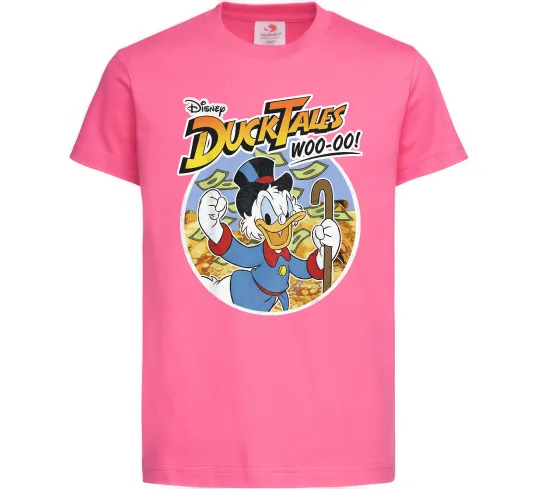 Детская футболка Duck Tales Woo-oo Ярко-розовый фото