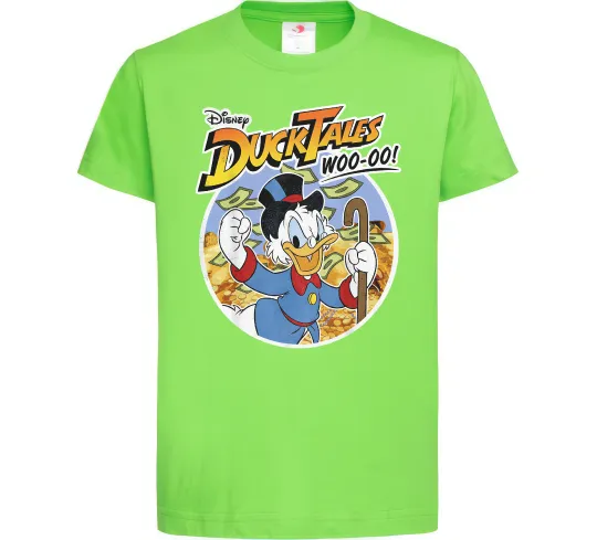 Детская футболка Duck Tales Woo-oo Лаймовый фото