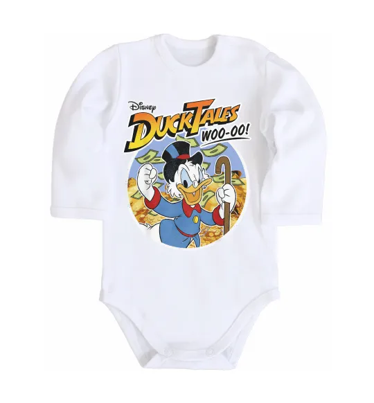 Детский боди Duck Tales Woo-oo Белый фото