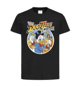 Дитяча футболка Duck Tales Woo-oo Чорний фото