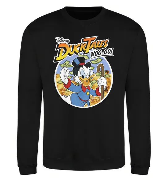 Свитшот Duck Tales Woo-oo Черный фото