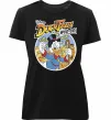 Женская премиум футболка Duck Tales Woo-oo Черный фото
