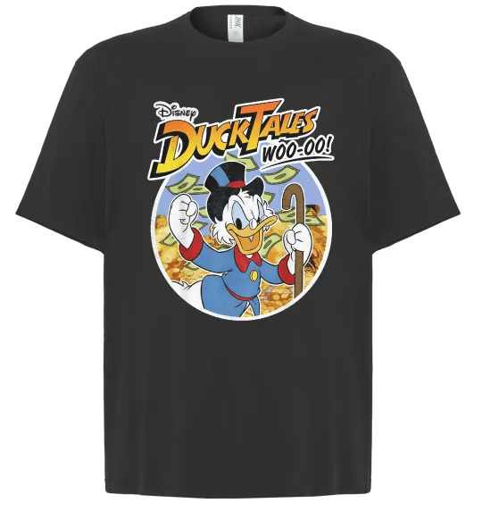 Футболка Оверсайз Duck Tales Woo-oo Черный фото