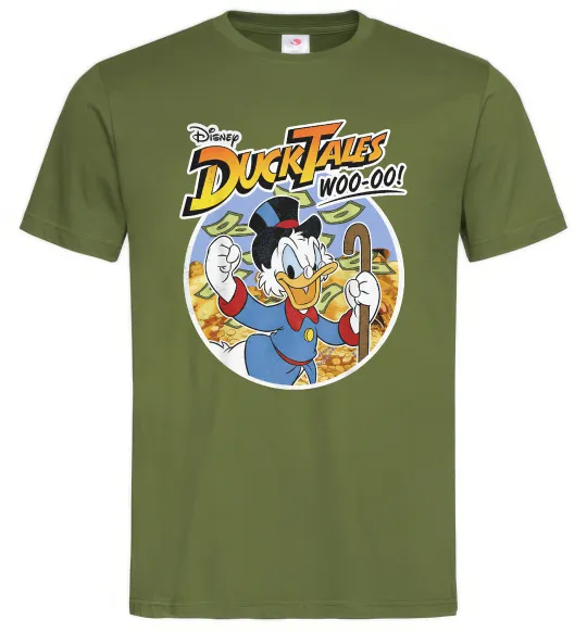 Мужская футболка Duck Tales Woo-oo Оливковый фото