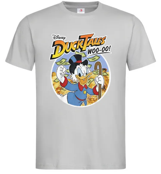 Мужская футболка Duck Tales Woo-oo Серый фото