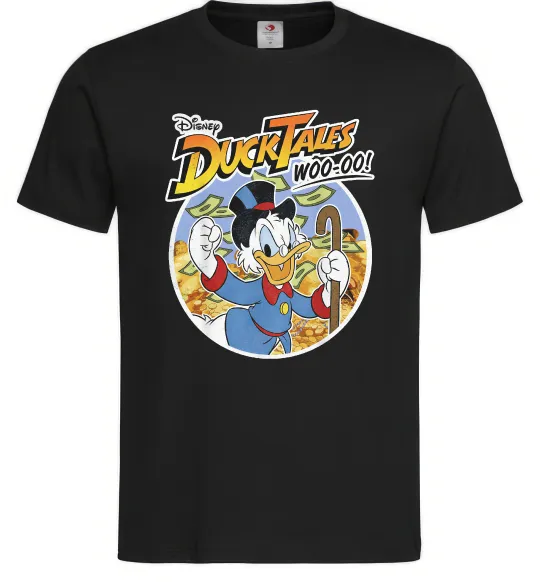 Мужская футболка Duck Tales Woo-oo Черный фото