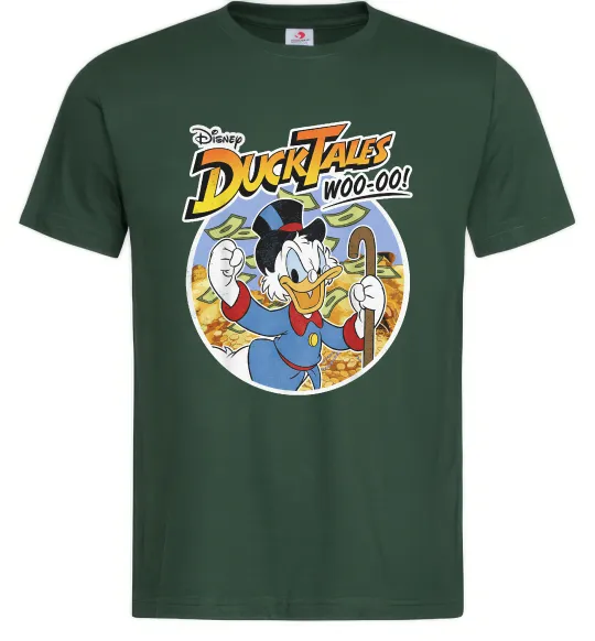 Мужская футболка Duck Tales Woo-oo Темно-зеленый фото