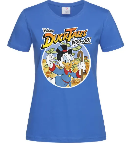 Женская футболка Duck Tales Woo-oo Ярко-синий фото