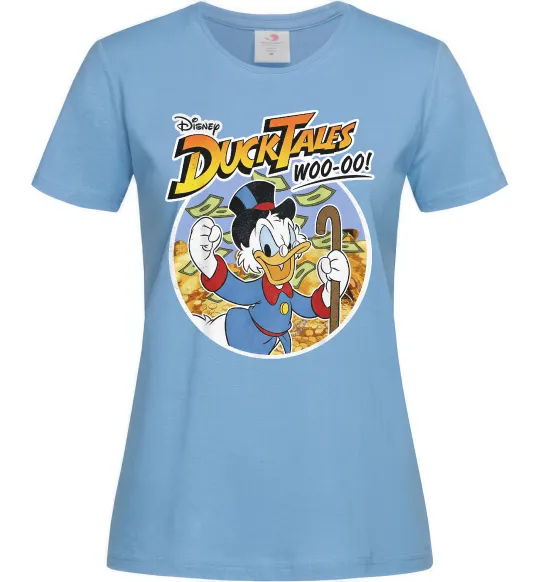 Женская футболка Duck Tales Woo-oo Голубой фото
