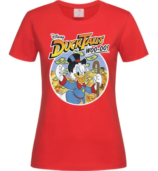 Женская футболка Duck Tales Woo-oo Красный фото