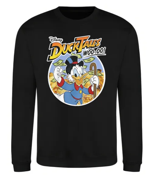Свитшот Duck Tales Woo-oo Черный фото