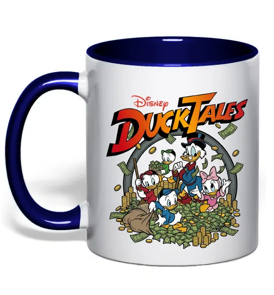 Чашка с цветной ручкой Качині Історії постер Глубокий темно-синий фото