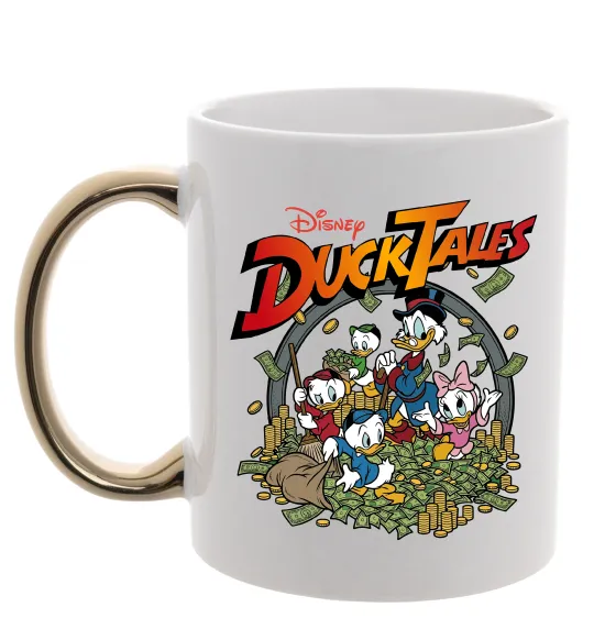 Чашка с цветной ручкой Качині Історії постер Золото фото