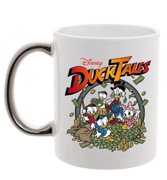 Чашка с цветной ручкой Качині Історії постер Серебро фото