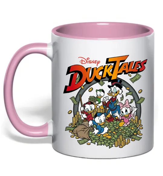 Чашка с цветной ручкой Качині Історії постер Нежно розовый фото