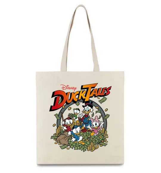 Эко-сумка Качині Історії постер Бежевый фото