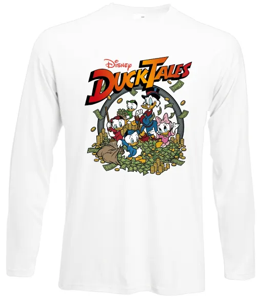 Лонгслив Качині Історії постер Белый фото