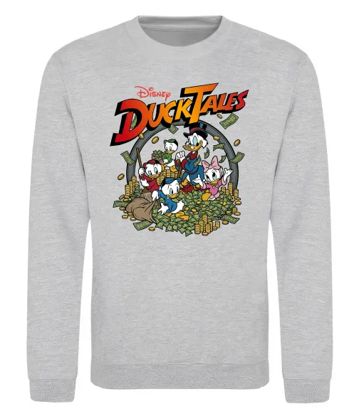 Свитшот Качині Історії постер Серый меланж фото