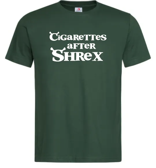 Мужская футболка Cigarettes after Shrex Темно-зеленый фото