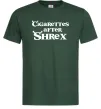 Мужская футболка Cigarettes after Shrex Темно-зеленый фото