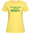 Жіноча футболка Cigarettes after Shrex Лимонний фото