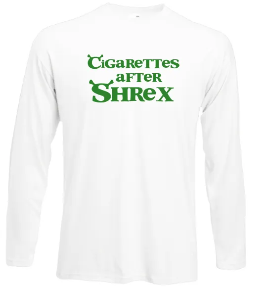 Лонгслів Cigarettes after Shrex Білий фото
