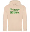 Мужская толстовка (худи) Cigarettes after Shrex Песочный фото