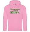 Женская толстовка (худи) Cigarettes after Shrex Розовый фото
