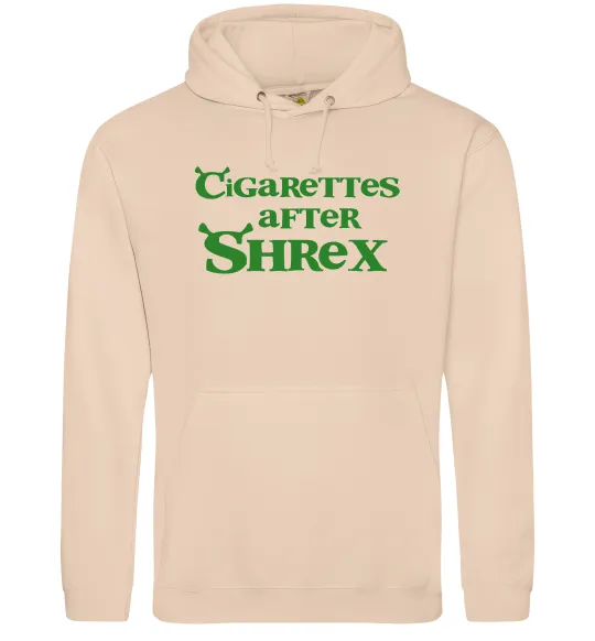 Женская толстовка (худи) Cigarettes after Shrex Песочный фото