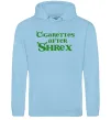 Женская толстовка (худи) Cigarettes after Shrex Голубой фото