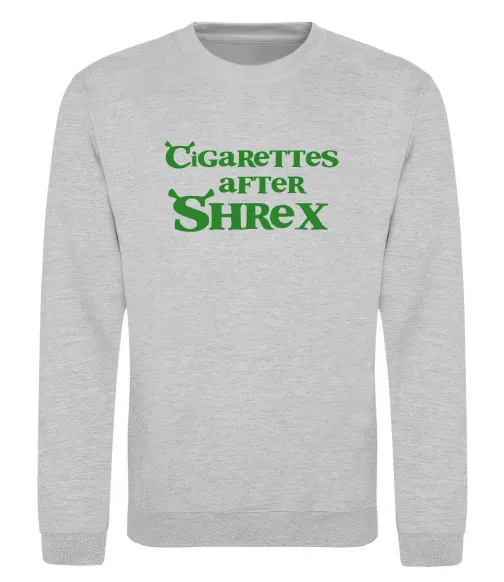 Світшот Cigarettes after Shrex Сірий меланж фото