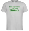 Мужская футболка Cigarettes after Shrex Серый фото