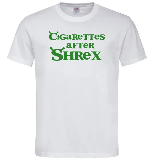 Мужская футболка Cigarettes after Shrex Белый фото
