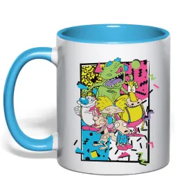 Чашка с цветной ручкой