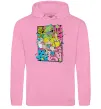 Мужская толстовка (худи) Rerto cartoons Розовый фото