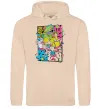 Мужская толстовка (худи) Rerto cartoons Песочный фото
