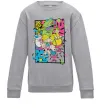 Детский Свитшот Rerto cartoons Серый меланж фото