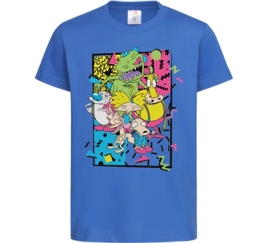 Детская футболка Rerto cartoons Ярко-синий фото