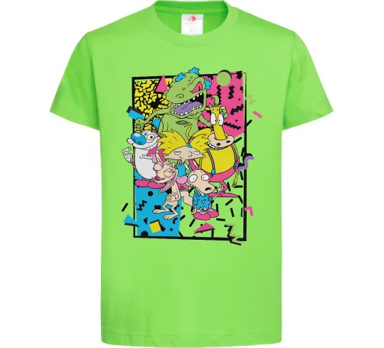 Детская футболка Rerto cartoons Лаймовый фото